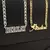 KristenCo-Collar personalizado con nombre, colgante de Color dorado, cadena plan en internet