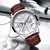 LIGE-reloj analógico de cuero para hombre, accesorio de pulsera de cuarzo resis - comprar online