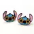 LT1429-colgantes de Stitch alien Anime para niños, aretes de oreja perforadas,