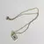 Collares de cadena chapados en 18K para hombre y mujer, colgante con letras inic - comprar online