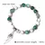 Pulsera con colgante de ala de Ángel rosa para mujer, pulsera hecha a mano, cue en internet