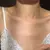 Colgante de plata de ley 925 con diamante cuadrado pequeño para mujer, Collar c - MEGA BUY VARIETIES