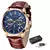 LIGE-reloj analógico de cuero para hombre, accesorio de pulsera de cuarzo resis