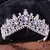 Tiaras de diamantes de imitación para novia, diademas de Color plateado púrpur