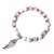 Pulsera con colgante de ala de Ángel rosa para mujer, pulsera hecha a mano, cue - tienda online