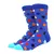 Calcetines de algodón peinado para hombre, medias divertidas de colores brillan