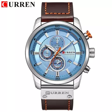 Relojes CURREN de cuarzo con fecha a la moda para hombre, relojes de marca super
