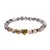 Pulsera de cuentas de madera para hombre, brazalete de leopardo hecho a mano, pi - tienda online