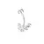 Piercing de Ombligo curvo de acero quirúrgico 316L para mujer y niña, anillos - comprar online