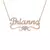 Qitian-Collar personalizado con nombre y corazón para mujer, colgante dorado de - tienda online