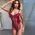 Ellolace floral bordado bodysuit feminino rendas até corpo bandagem sexy sem ma - comprar online