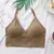 Top corto sin costuras para mujer, Sujetador Push Up, ropa de calle femenina, le en internet