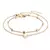 Vienkim-tobilleras de dos capas para mujer, pulsera de ganchillo con forma de co - MEGA BUY VARIETIES