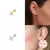 CANNER Pendientes Plata 925 Pendientes Piercing para Mujer Zirconia cúbica Plat en internet