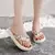 Mulheres verão eva chinelo boêmio fita de cetim feminino flip flop 2024 praia - tienda online