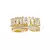 Anillos abiertos de circonita de lujo para mujer, joyería de dedo gótica, anil