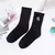 Calcetines de dinosaurio bordado para mujer, estilo Harajuku coreano, Kawaii, di