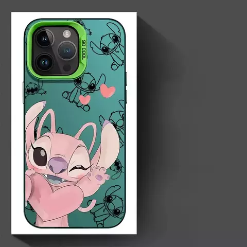 Disney-funda de silicona suave de Lilo para iPhone, carcasa a la moda con diseñ