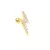 CANNER Pendientes Plata 925 Pendientes Piercing para Mujer Zirconia cúbica Plat