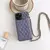 Imagen de Funda de cuero con correa cruzada para IPhone, funda de teléfono con cordón pa