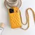 Funda de cuero con correa cruzada para IPhone, funda de teléfono con cordón pa en internet