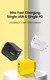 Elough-cargador rápido con luz LED tipo C para teléfono móvil, Cargador USB d - comprar online