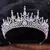Imagen de Tiaras de diamantes de imitación para novia, diademas de Color plateado púrpur