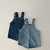 2533c-1 bebê denim suspender calças 2024 novo verão do bebê menino macacão - comprar online