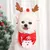 Sombrero de Navidad para mascotas con cuernos de dibujos animados, toalla de Sal - tienda online