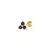 CANNER Pendientes Plata 925 Pendientes Piercing para Mujer Zirconia cúbica Plat