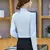 Imagen de Moda coreana camisas femininas camisa branca mulheres camisas de manga longa top