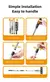 Mopa con mango extendido para limpieza de ventanas, limpiador de suelo de vidrio - comprar online