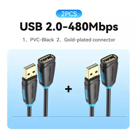 Vention-Cable de extensión USB 3.0, extensor de Cable de datos de velocidad rá