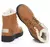 Botas de inverno femininas de salto baixo botas femininas com pele quente sapato - comprar online