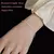 Pulsera ajustable chapada en plata 925 Gypsophila para mujer, brazalete fino, jo - comprar online