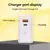 Elough-cargador rápido con luz LED tipo C para teléfono móvil, Cargador USB d - MEGA BUY VARIETIES