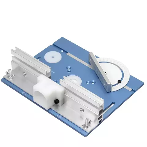 Placa de inserción de mesa de enrutador de aluminio, recortadora de carpinterí