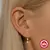 CANNER Pendientes Plata 925 Pendientes Piercing para Mujer Zirconia cúbica Plat en internet