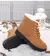 Botas de inverno femininas de salto baixo botas femininas com pele quente sapato