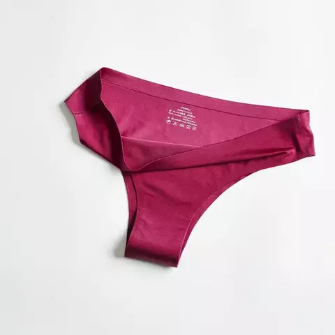 Bragas sin costuras para mujer, tangas ultrafinas de nailon, lencería suave só