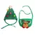 Sombrero de Navidad para mascotas con cuernos de dibujos animados, toalla de Sal