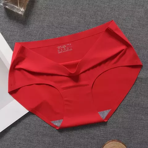 Bragas de seda de hielo sin costuras para mujer, bragas de una pieza, transpirab - comprar online