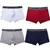 Calzoncillos bóxer de algodón para hombre, ropa interior, suave, con estampado