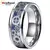 Menband-anel de casamento de carboneto de tungstênio para homens e mulheres, 6/