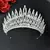 Corona redonda de circón para boda, diadema de lujo con diamantes de imitación - MEGA BUY VARIETIES