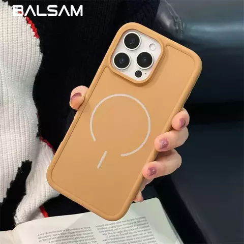 Macio luxo silicone fosco para magsafe caso para iphone 16 15 14 plus 13 12 11 p