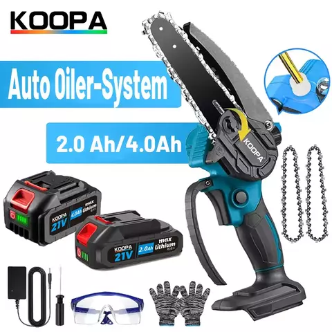 Koopa Tool Mini motosierra eléctrica inalámbrica de 6 pulgadas, con sistema de