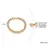Vnox-Pulsera cadena de eslabones de acero inoxidable unisex, brazalete curvo sim