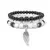 Pulsera con colgante de ala de Ángel rosa para mujer, pulsera hecha a mano, cue en internet