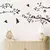 Pegatina de pared de arte, Pájaro de Rama, vinilo impermeable extraíble, adecu